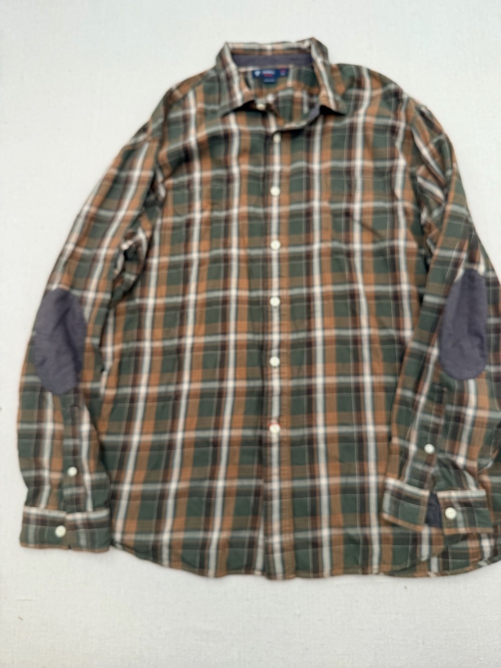 Cremieux Green & Brown Plaid Long-Sleeve Button-Down Shirt